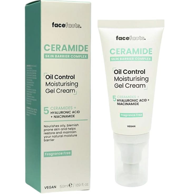 Face Fact Ceramide Oil Control Mosturising Gel Cream